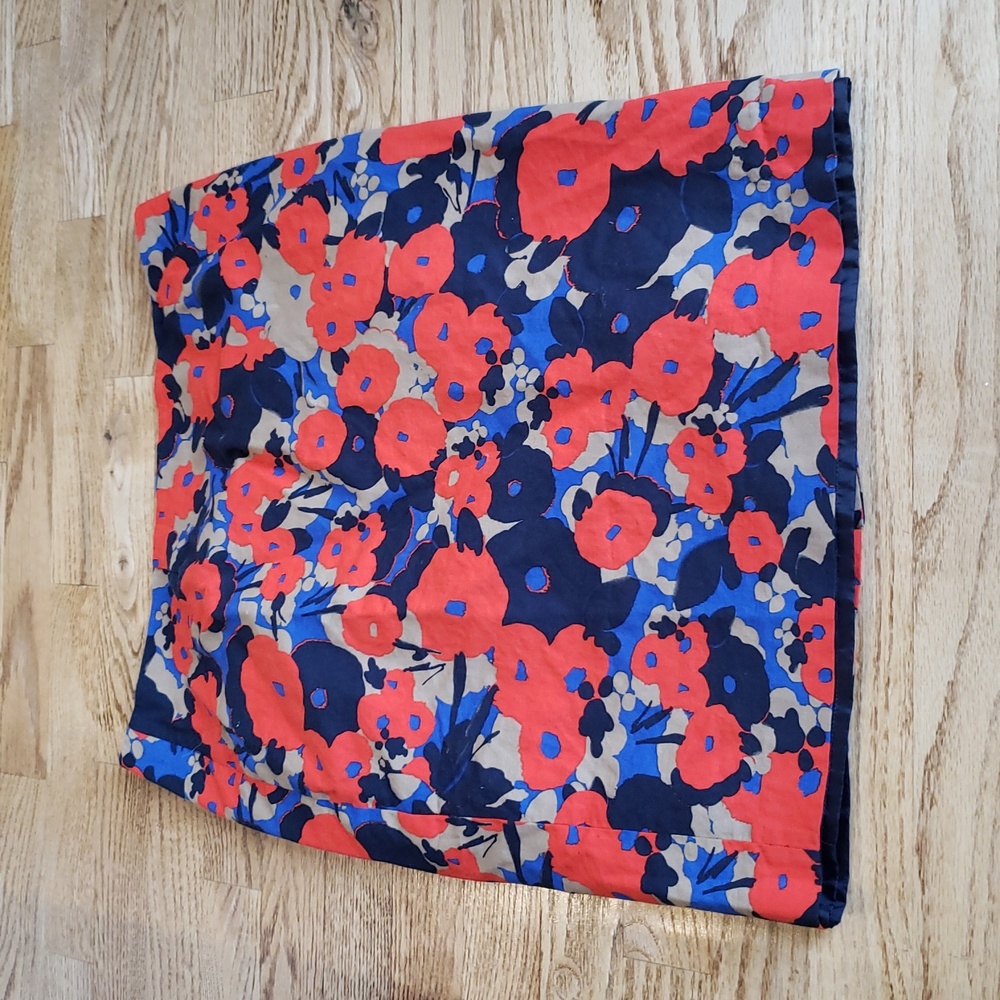 (12) Cleo Floral Bold Lined Pencil Skirt Business Casual Academia Formal Office